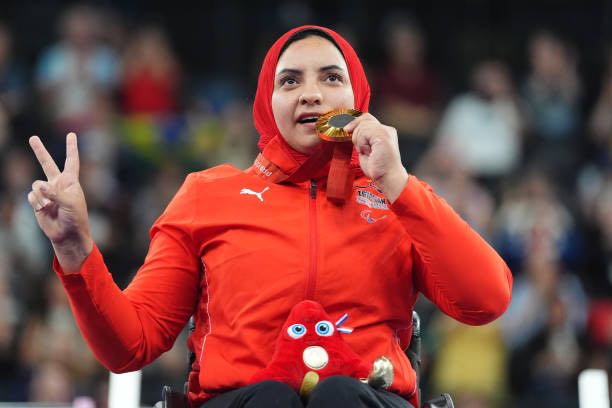 رحاب رضوان لاعبة منتخب مصر لرفع الاثقال البارالمبي