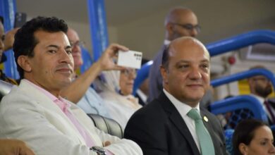وزير الرياضة يشهد افتتاح بطولة افريقيا لجمباز الأيروبيك