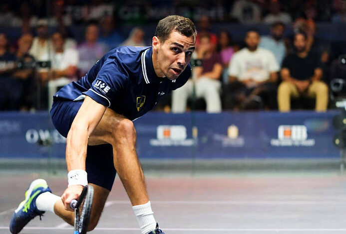 علي فرج لاعب منتخب مصر ونادي وادي دجلة للإسكواش