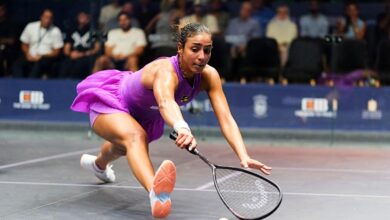 هانيا الحمامي لاعبة منتخب مصر ونادي وادي دجلة للإسكواش