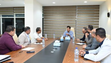 اجتماع وزير الرياضة مع رؤساء أندية الإسماعيلي والمنصورة ومنتخب السويس