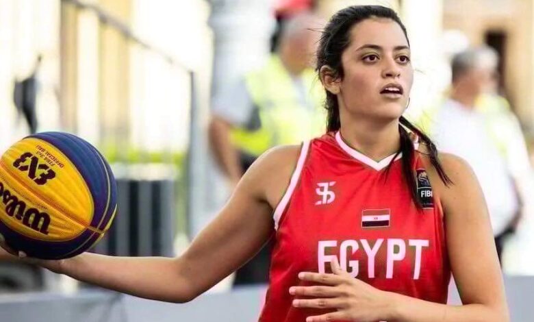 ملك شادي لاعبة منتخب مصر لكرة السلة