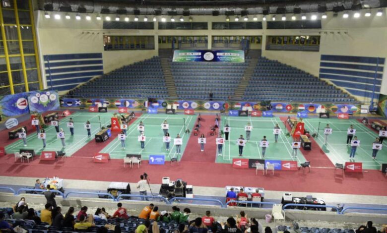 افتتاح بطولة مصر الدولية للريشة الطائرة