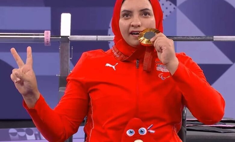 أفضل لاعبة - ريحاب أحمد رضوان لاعبة منتخب مصر لرفع الأثقال