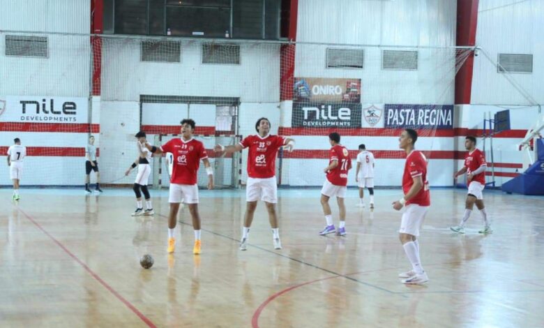 الأهلي والزمالك كرة يد شباب