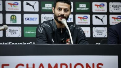 محمد الشناوي حارس مرمى الفريق الأول لكرة القدم بالنادي الاهلي