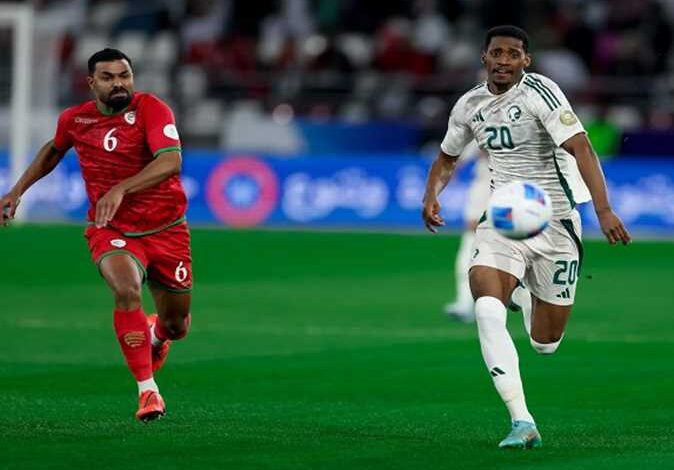 منتخب عمان مع السعودية