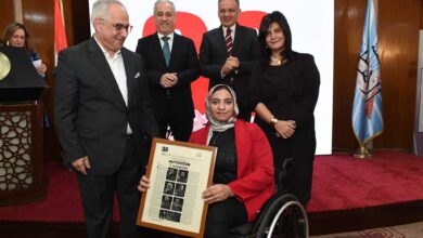 الأهرام تكرم البطلة رحاب رضوان واللجنة البارالمبية في احتفالية الابدو