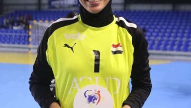 مي جمعة حارسة مرمى منتخب مصر لكرة اليد
