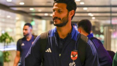 محمد الشناوي حارس مرمى الفريق الأول لكرة القدم بالنادي الاهلي