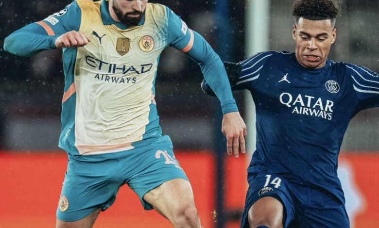 باريس سان جيرمان ومانشستر سيتي - دوري ابطال اوروبا