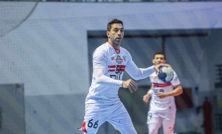 احمد الاحمر نجم يد الزمالك
