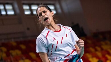نور يسري لاعبة منتخب مصر للريشة الطائرة