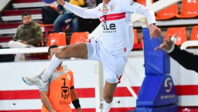 رجال يد الزمالك أمام البنك الأهلي