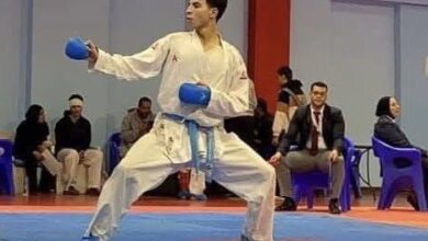 يوسف احمد مصطفى لاعب الكاراتيه