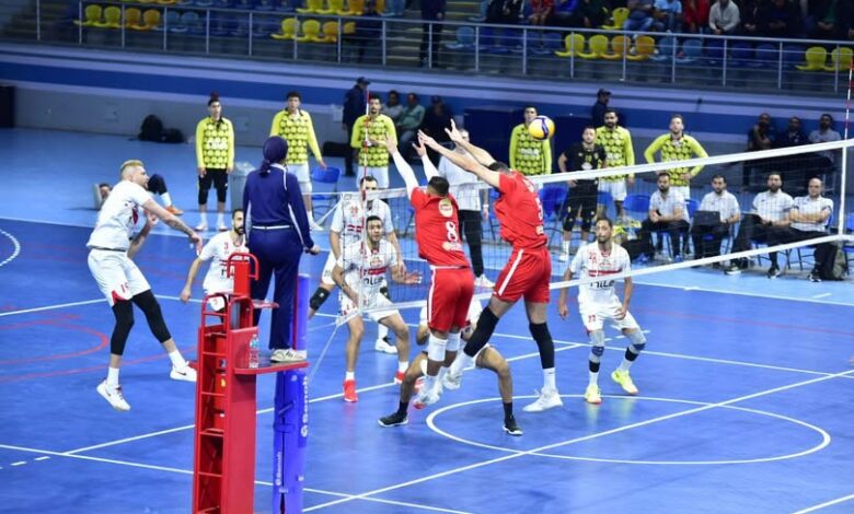 قمة الاهلي والزمالك للكرة الطائرة