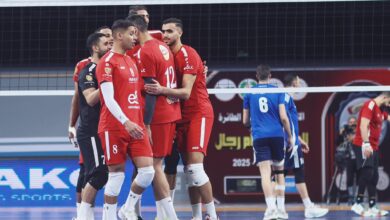 رجال طائرة الاهلي امام بتروجت بنهائي الدوري