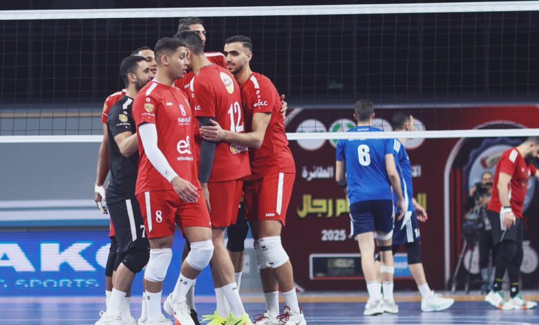 رجال طائرة الاهلي امام بتروجت بنهائي الدوري