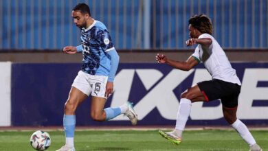 من مباراة بيراميدز والجيش الملكي المغربي