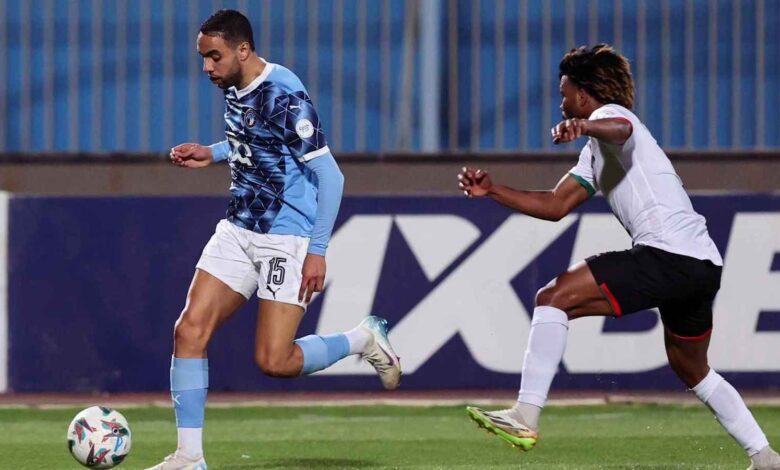 من مباراة بيراميدز والجيش الملكي المغربي