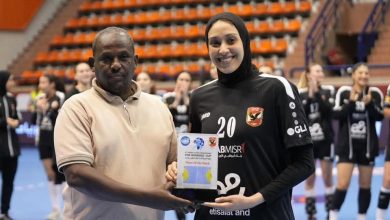 رنا راضي لاعبة الفريق الأول لكرة اليد بالنادي الأهلي