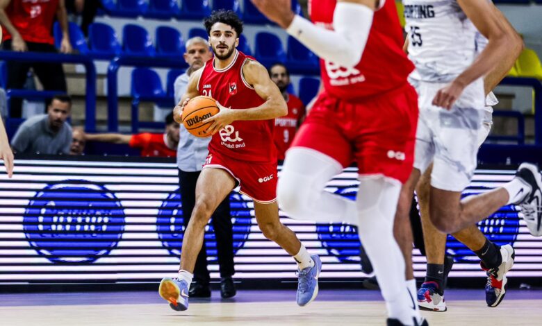 مباراة الاهلي وسبورتنج بكأس مصر لكرة السلة