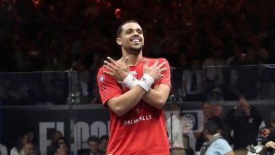 مصطفى عسل لاعب منتخب مصر للاسكواش