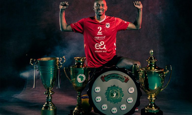 عبد الله عبد السلام لاعب منتخب مصر للكرة الطائرة