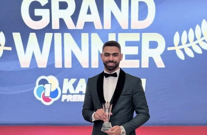 طه طارق يفوز بجائزة الجراند وينر للكاراتيه