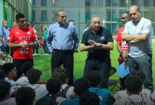 زيارة الخطيب لمعسكر منتخب الناشئين تحت 17 سنة