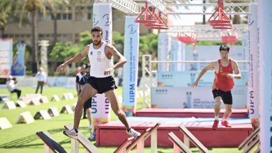 مهند شعبان لاعب منتخب مصر للخماسي الحديث