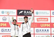 جنة الجندي وسيف سليمان لاعبا منتخب مصر للخماسي الحديث